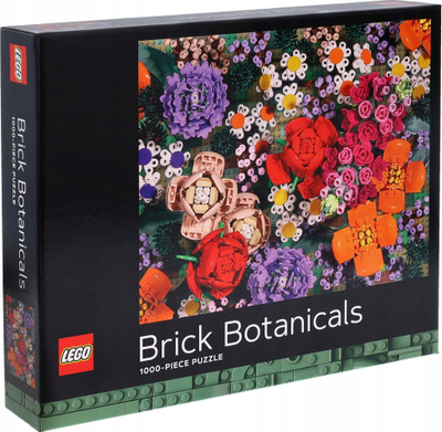 Puzzle Brick Botanicals, 1000 copa, me lule, shumëngjyrësh
