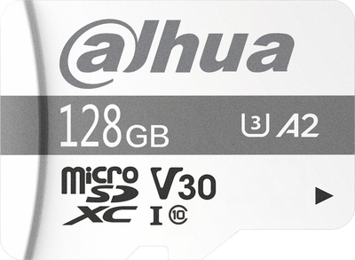 Kartë memorie Dahua TF-P100 MicroSDXC, 128GB, Class 10 UHS-I U3 A1 V30
