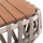 Set lounge kopshti Sabo HM6208.02, 4 pjesë, alumin dhe dru teak, bezhë