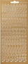 Ngjitëse me shkronja Creotime Foil Stickers Alphabet, 208 copë, ngjyrë ari