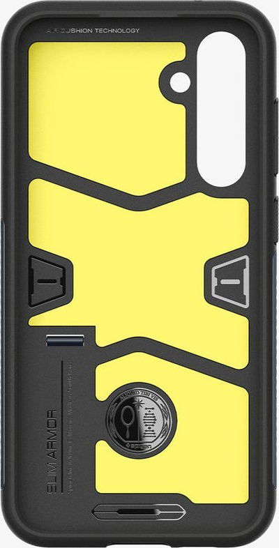 Mbulesë telefoni Spigen Slim Armor, për Samsung Galaxy S23 FE, me mbajtëse, metal slate