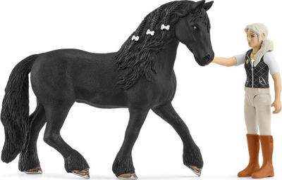 Set lodrash Schleich Horse Club Tori & Princess, figura personazhesh, me kalë frizian