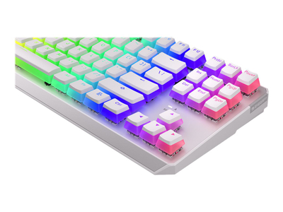 Tastierë Endofry Thock TKL Pudding EY5A009 - USB, e bardhë
