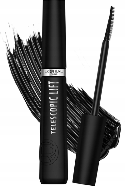 Maskarë për qerpikë L’Oréal Paris Telescopic Lift, për volum dhe harkim, 9.9 ml, e zezë