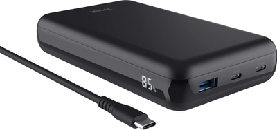 Powerbank Trust Laro, 100W, 2x USB-C 1x USB-A, i zi
