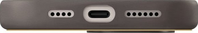 Maskë mbrojtëse Uniq Lyden DS për iPhone 16 Pro 6.3", MagClick Charging, gri e errët me të verdhë