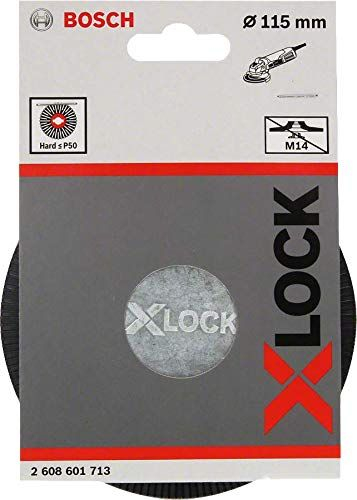 Platore mbështetëse Bosch X-LOCK 2608601713, 115mm, e fortë, e zezë