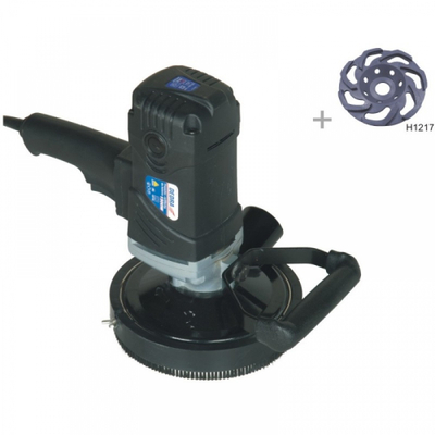 Makinë bluarëse Dedra 1.5kW + teh diamanti Segmenti S 125 mm (DED7747), 2500-4500 min