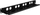 Panel maskues rack Caymon BP108T, 19", 1U 8x D, i zi