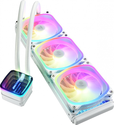 Ftohës uji CPU Enermax Aquafusion ADV 360mm, AIO, ARGB, i bardhë