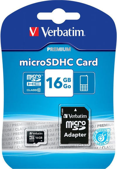 Kartë memorie Verbatim MicroSDHC, 16GB