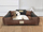 Shtrat për qen Kingdog, 130 x 105 cm, material kundra ujit, gri