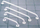 Shufër mbajtëse banjo metalike, 45cm, për mur, argjendtë