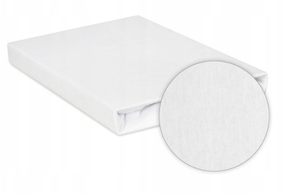 Çarçaf krevati Babymatex Jersey, për Chicco Next2Me Forever, 58x110x8 cm, i bardhë