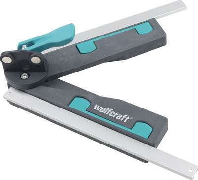 Shabllon këndi për sharrë prerëse Wolfcraft, plastik, me magnet, gri