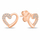 Set bizhuterish bronzi me zircone Hearts SET259R (varse dhe vathë)
