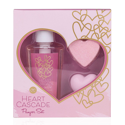 Set për trup Accentra Heart Cascade Magnolia Dream, xhel dushi + fizzer vaske  + sapun i ngurtë