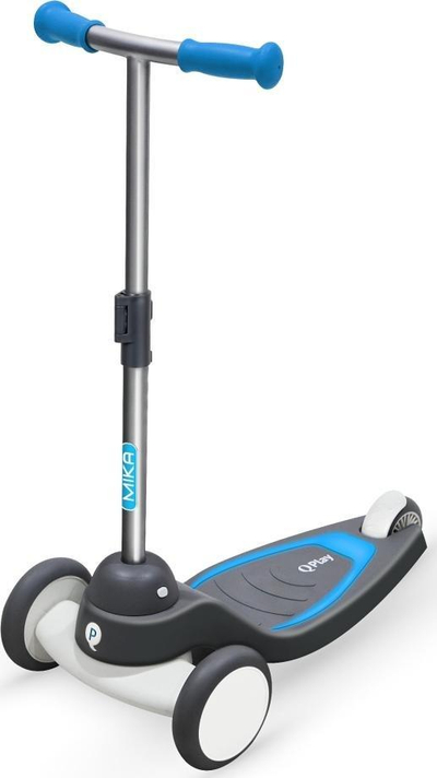Trotinet balancues Qplay Mika, 3 rrota, me drita LED, blu