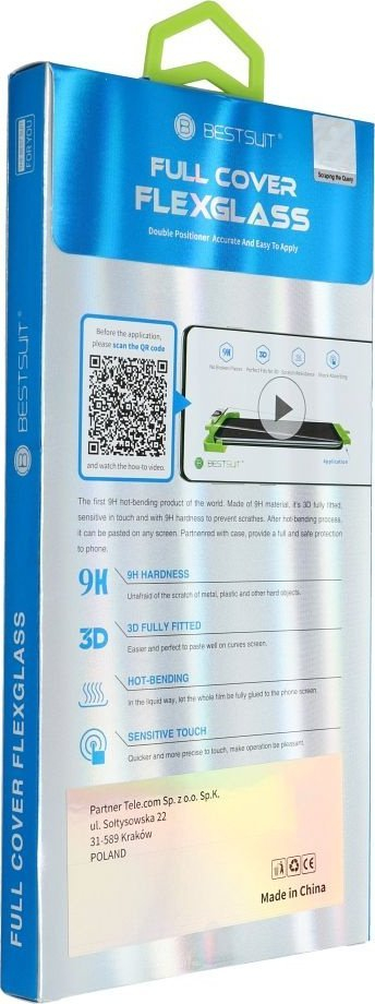 Xham mbrojtës Bestsuit Hybrid Glass Flexible 5D, Full Glue, për Samsung Galaxy S23+