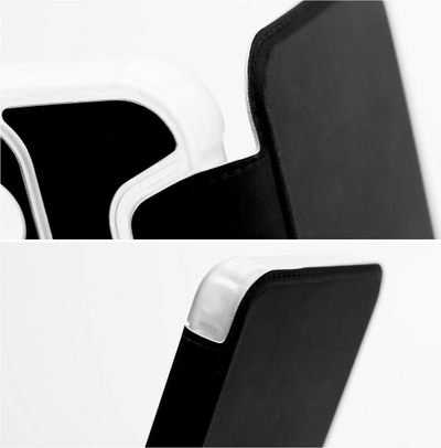 Mbrojtëse telefoni Piano Book për Xiaomi Redmi 12C, kapak si libër, xhep për kartela, e zezë