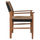 Karrige ngrënieje druri teak me litar sintetik 57×66×86 cm (HM9383.01)