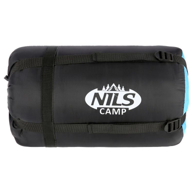 Thes gjumi Nils Camp NC2012, formë mummy, komfort 10°C, blu e errët