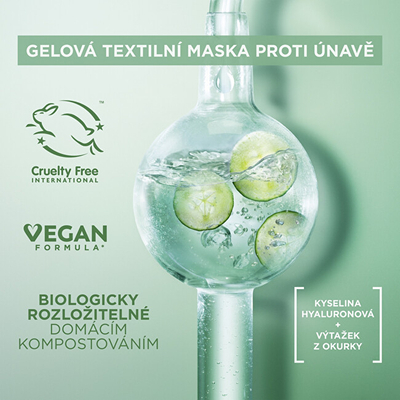 Maskë tekstile për fytyrën Garnier Hyaluronic Cryo Jelly, 27 g