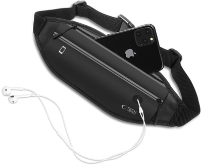 Спортски појас Tech-Protect M7, за телефони до 6.9", водоотпорен, црн