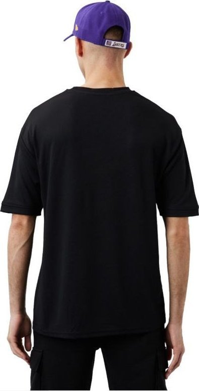 Bluzë për çuna New Era NBA Los Angeles Lakers Script Mesh Tee, pambuk, logo e madhe, e zezë