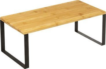 Rafte muri 5 Five Simply Smart Nera, set me 2 copë, bambu edhe metal, të zeza