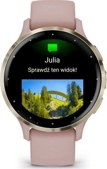 Ora sportive Garmin Venu 3S, 1.2" AMOLED, smartwatch, rozë