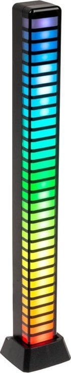 Kullë drite ARGB Lamptron MR188, për ambient, me mikrofon, e zezë