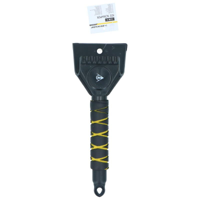 Gërvishtëse akulli për makinë Dunlop 2n1, me dorezë ergonomike, 28cm, e zezë