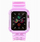 Rrip ore Hurtel për Apple Watch Series 2 3, 38mm, silikon, i kuq