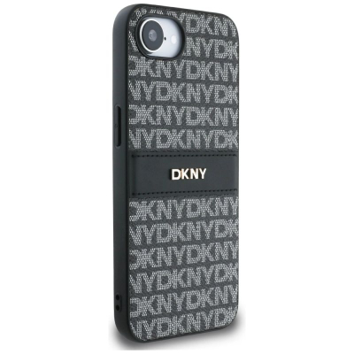 Mbulesë telefoni DKNY Case Repeat Texture, për iPhone 16e, TPU, e zezë