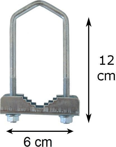 Kllapë antene Vayox BX9464, 12 cm, çelik i galvanizuar, metalike