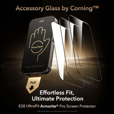 Xham mbrojtës ESR UltraFit Armorite Pro, për iPhone 17 dhe 16 Pro, 1 copë, transparent