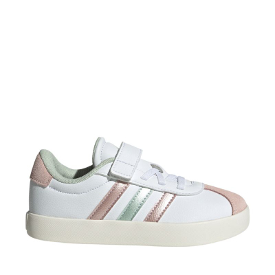 Патики за деца Adidas VL Court 3.0 Jr IH4952, природна кожа, затворање со леплива лента, бели