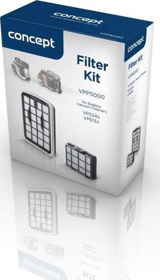 Set filtrash fshese Concept VPP5000, HEPA13, 2 copë, i zi