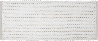 Tapet shtegu 5 Five Simply Smart, 120x50cm, me qime të dendura, i bardhë
