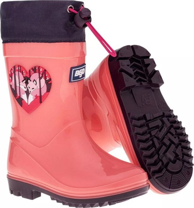 Çizme shiu për fëmijë Bejo Kai Wellies Jr, PVC, të izoluara, rozë