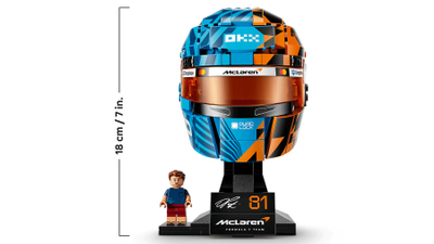 Set LEGO Editions Kask Oscar Piastri McLaren F1 43017, koleksionues, shumëngjyrësh