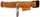 Zolux Јака за куче, кожна, жолта, 22–32 cm, 10 mm