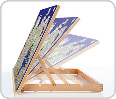 Mbajtëse puzzle Ravensburger Easel, për 1000 copa, me kënd që e rregullon vetë, dru fagu