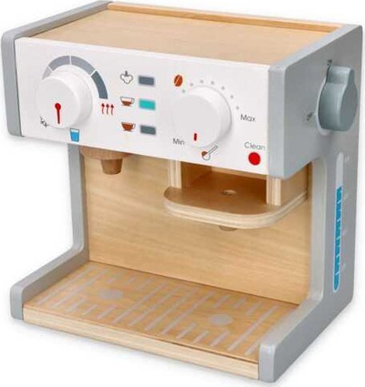 Lodër kuzhine Lelin Wooden Coffee and Tea Maker, prej druri, set aksesorësh, gri e bardhë