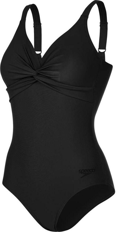 Kostum banje Speedo Pool Swimsuit, njëpjesësh, me rripa që rregullohen, i zi