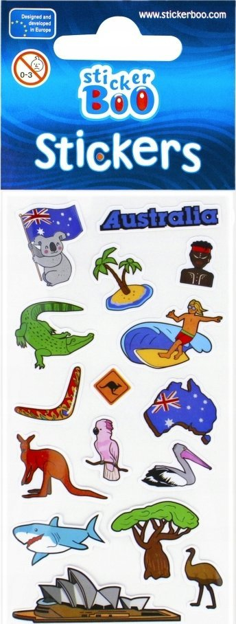 Декоративни налепници Sticker Boo World Travel 2, серија патувања, повеќебојни