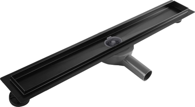 Kanal kullimi i drejtë REA Neox Pro Black 80, 80 cm, çelik inox, i zi