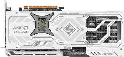 Kartë grafike ASRock Radeon RX 9070 XT Steel Legend, 16GB GDDR6, PCIe 5.0, e bardhë