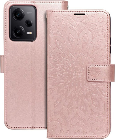Mbrojtëse libri për Xiaomi Redmi Note 12 Pro 5G, mandala, me magnet, rozë
